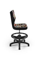 Ergonomischer Schreibtischstuhl Kinder an die Körpergröße 133-159 cm cm Schwarz Tiermotiv Petit