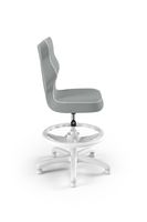 Ergonomischer Schreibtischstuhl Kinder an die Körpergröße 119–142 cm Grau Petit