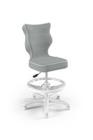 Ergonomischer Schreibtischstuhl Kinder an die Körpergröße 119–142 cm Grau Petit