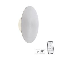 LED Wandleuchte AKKU PUNTUA, Akkubetrieb, Klettverschluss, Aluminium