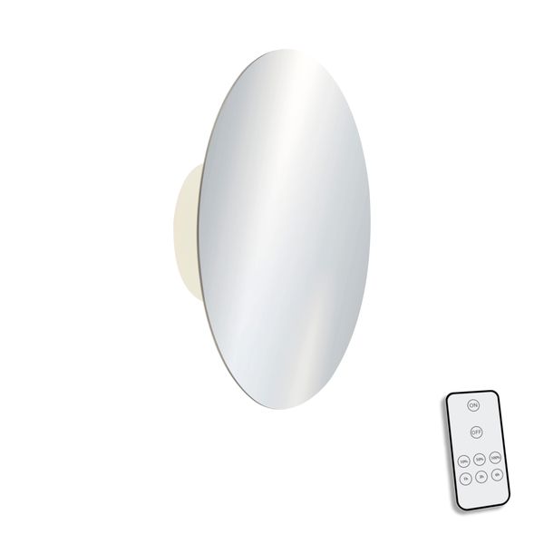 LED Wandleuchte AKKU PUNTUA, Akkubetrieb, Klettverschluss, Chrom