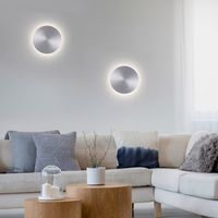 LED Wandleuchte AKKU PUNTUA, Akkubetrieb, Klettverschluss, aluminium