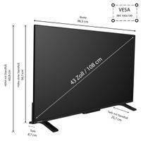 43QV2363DAW 43 Zoll QLED Fernseher/VIDAA Smart TV (4K UHD, HDR Dolby Vision uvm.)