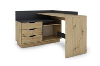 BELFAST Winkelschreibtisch BELFAST, B 129x H 83,5x T 105 cm