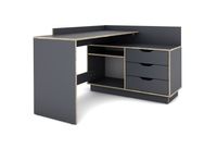 BELFAST Winkelschreibtisch BELFAST, B 129x H 83,5x T 105 cm
