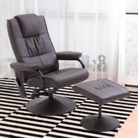 Massagesessel mit Hocker, Relaxsessel mit Liegefunktion, Massagefunktion