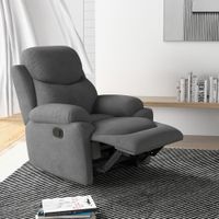 Relaxsessel, Fernsehsessel mit Liegefunktion Liegesessel mit Leinenoptik