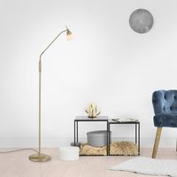 LED Stehleuchte PINO, 1xG9/2,60Watt, 3000 Kelvin, IP20, Messing matt