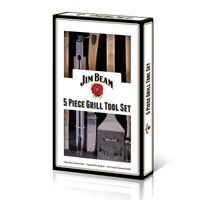 Grillbesteck 5 tlg. Holz Geschenkset
