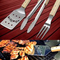 Grillbesteck 3 tlg. inkl. Gabel