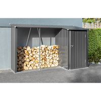 Garten Kaminholzunterstand mit Schrank 2 in 1