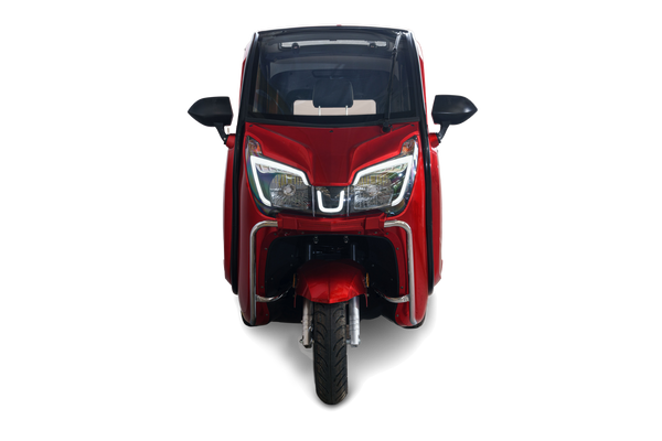 Y8 Kabinenroller - 2 kW, Blei-Gel-Akku, 25 o. 45 km/h, rotmetallic