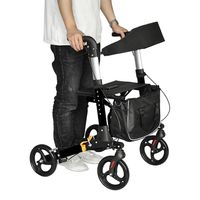 Rollator aus Aluminium, faltbar, inkl. Tasche