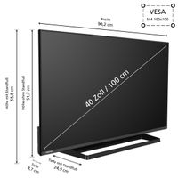 40LA3E63DAZ Android TV 40 Zoll Fernseher (Full HD Smart TV, HDR, Triple-Tuner)