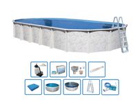 Interline Stahlwandpool "Diana" 8,50 x 4,90 m, Tiefe 1,32 m  (Premium Set)