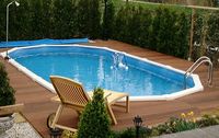 Interline Stahlwandpool "Diana" 6,10 x 3,60 m, Tiefe 1,32 m  (Premium Set)