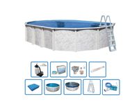 Interline Stahlwandpool "Diana" 6,10 x 3,60 m, Tiefe 1,32 m  (Premium Set)