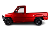 P8 offene Lade-Pritsche rot