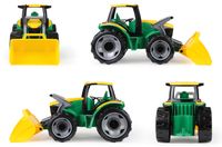 GIGA TRUCKS Traktor mit Schaufel und Anhänger, Schaukarton