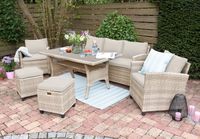 Ecklounge Dining-Lounge 6tlg. "Prato II" beige