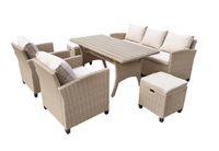 Ecklounge Dining-Lounge 6tlg. "Prato II" beige