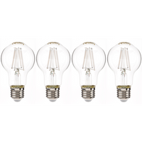 LED-White-Filament-Leuchtmittel-Set 4er -  Birne E27 4.5W/ 470 Lumen