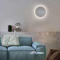 LED Wandleuchte AKKU PUNTUA, Akkubetrieb, Klettverschluss, Grau
