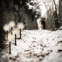 LED-Leuchtstab 5er-Set - Schneeflocke