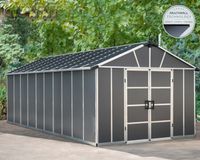 Gerätehaus Yukon  643x332cm Dunkelgrau