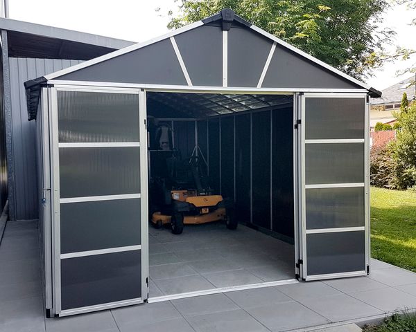 Gerätehaus Yukon  643 x 332cm Dunkelgrau