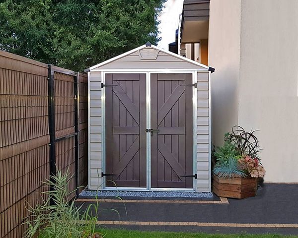 Gerätehaus Skylight  303,6 x 185,4cm Tan