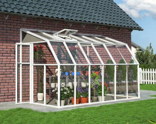 Wintergarten Sun Room  386x200,5cm Weiß