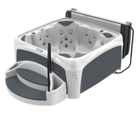 Dream Outdoor Whirlpool inkl. Abdeckung & Treppe mit Wärmeisolierung 730L für bis zu 5 Personen