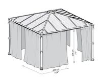 Pavillon Palermo 4300 Insektenschutznetz