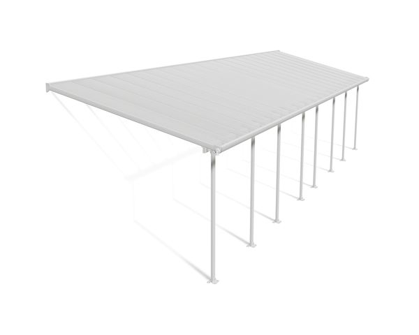 Terrassendach Feria 1092x294cm Weiss
