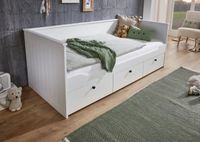 Funktionsbett eLeona 90x200 cm mit Lattenrost, mit 3 Schubladen, Ausf. Weiß lackiert