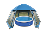 Universal-/ Poolpavillon für Aufstellpools XXL, ca. 600 x 520 x 280 cm 