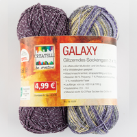 Glitzer Sockenwolle "Galaxy"