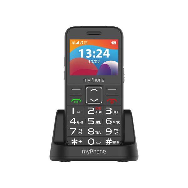 Halo 3 LTE Mobiltelefon, 1400 mAh, 4G LTE, SOS-Taste und Taschenlampe Schwarz