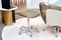 elektrischer Massagesessel mit Hocker, Heizfunktion, 3D Mechanismus braun