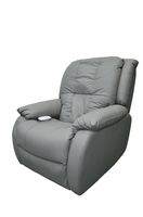 Elektrischer Massagesessel mit autom. Rücken- und Beinanhebung & 3D-Mechanismus grau