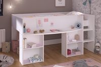 Pirouette 1 Hochbett - farbige Einsätze drehbar - rosa oder grau
