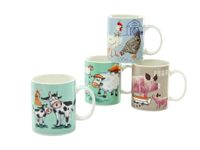 FARM ANIMALS 4er Kaffeebecher 30 cl