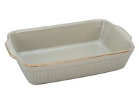 Classic Vintage taupe Auflaufform recht. 34cm