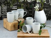 Square weiss Geschirr-Set