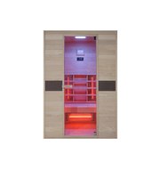 Interline Infrarot Kabine "Ruby", 2 Personen, Kanadischer Hemlock, Standard Halogen Lampe