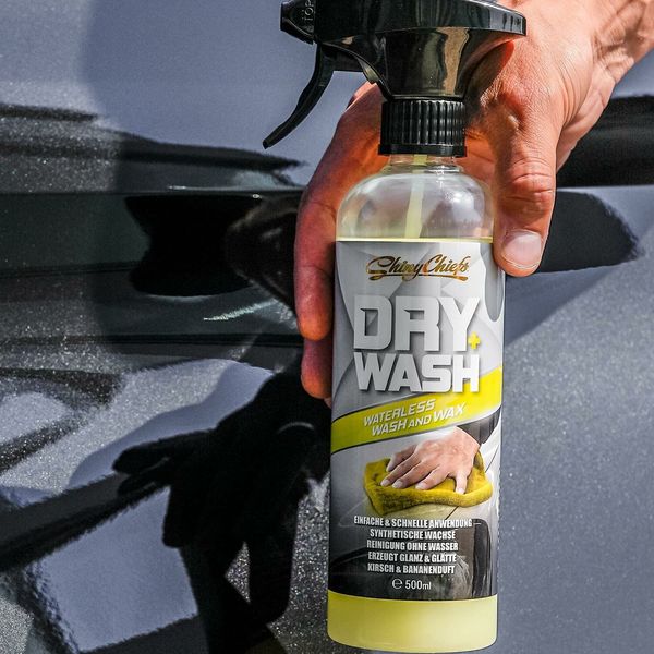 DRY WASH - WATERLESS WASH &amp; WAX - 2in1 500ml Auto Lackreiniger und Autowachs