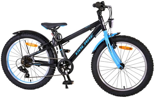 Rocky Kinderfahrrad - 20 Zoll - Schwarz Blau - 95% fertig - 6 speed - Prime Collection