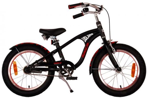 Miracle Cruiser Kinderfahrrad - Jungen - 16 Zoll - Mattschwarz - Prime Collection