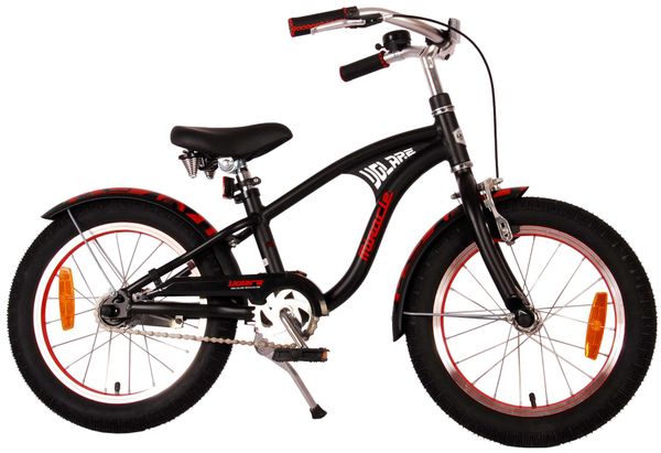 Miracle Cruiser Kinderfahrrad - Jungen - 16 Zoll - Mattschwarz - Prime Collection